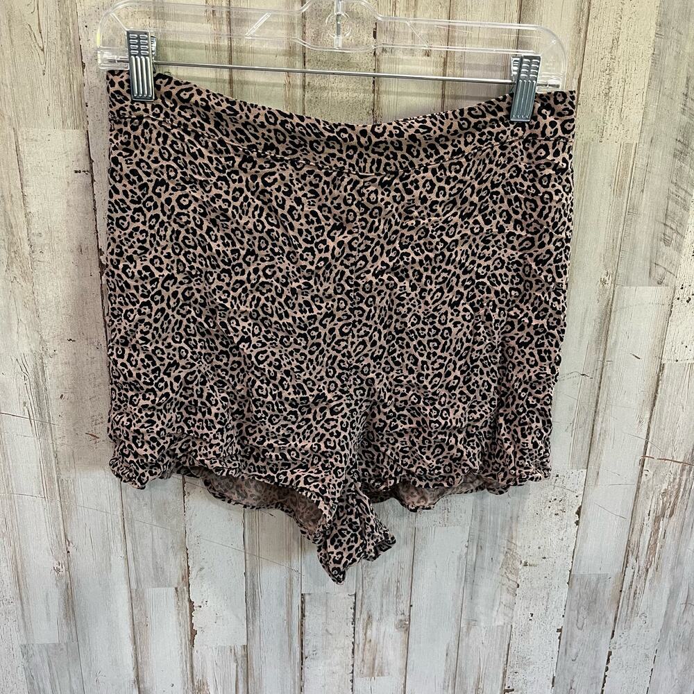 American Eagle Leopard‎  Animal Print Flowy Pull On Shorts Womens Medium